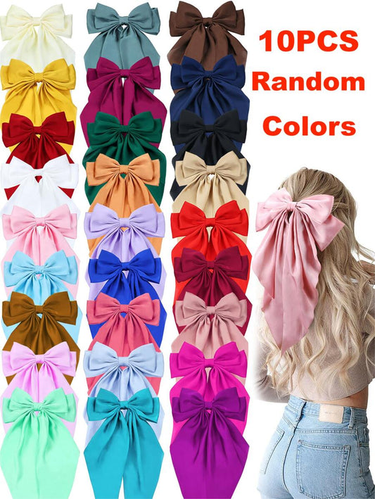 10 PCS Chiffon bow hair clip✨