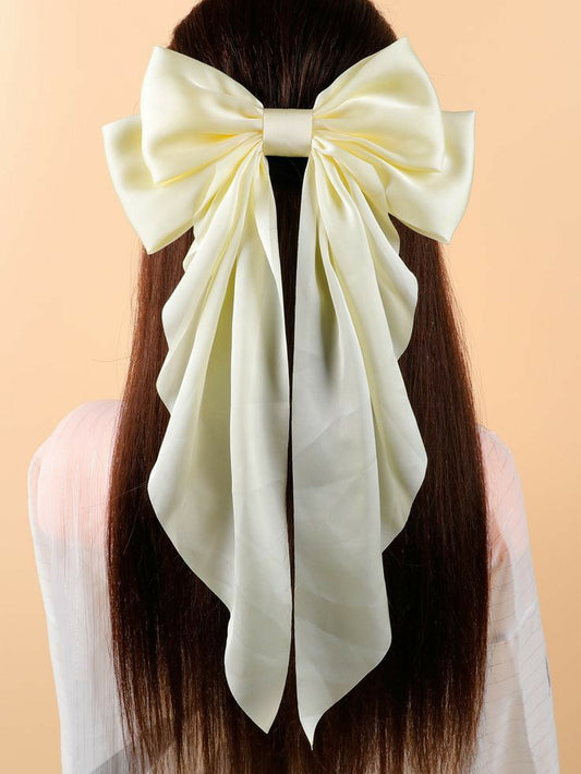 Silky Satin Bowknot Clips Large Hair Bows Accessories for Women Girls Hair Bow