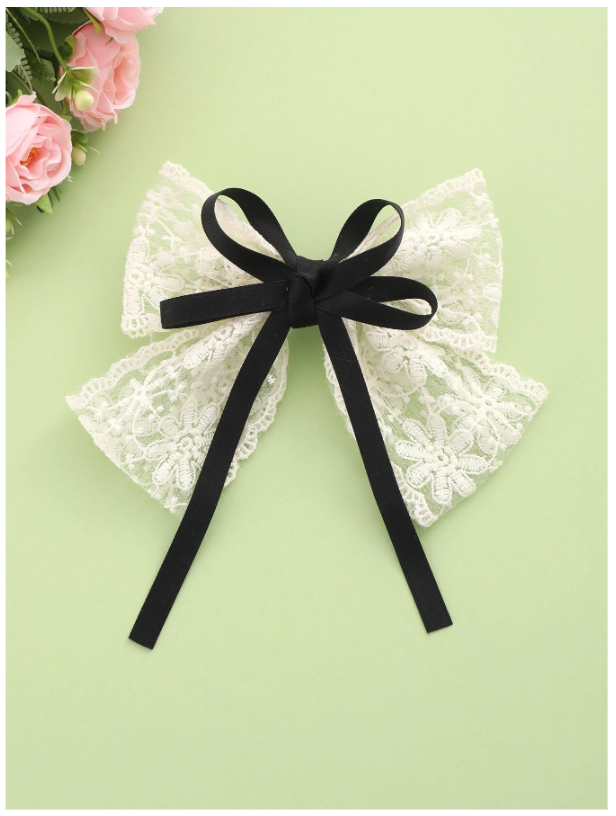 Bow Decor French Clip