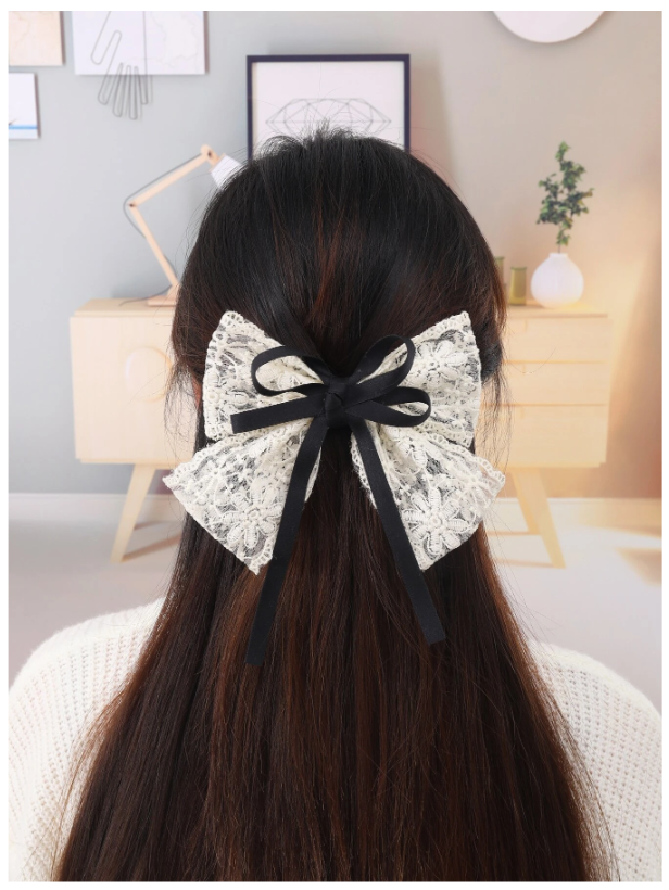 Bow Decor French Clip